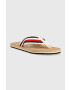 Tommy Hilfiger Žabky HILFIHER CORK BEACH SANDAL pánske biela farba FM0FM04475 - Pepit.sk