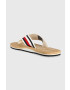 Tommy Hilfiger Žabky HILFIHER CORK BEACH SANDAL pánske biela farba FM0FM04475 - Pepit.sk