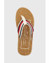 Tommy Hilfiger Žabky HILFIHER CORK BEACH SANDAL pánske biela farba FM0FM04475 - Pepit.sk