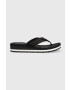 Tommy Hilfiger Žabky Mid Siganture Beach Sandal Wmn dámske čierna farba na kline - Pepit.sk