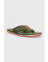 Tommy Hilfiger Žabky PATCH HILFIGER BEACH SANDAL pánske zelená farba FM0FM04470 - Pepit.sk