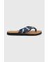 Tommy Hilfiger Žabky TH ELEVATED BEACH SANDAL PRINT dámske tmavomodrá farba na plochom podpätku FW0FW07164 - Pepit.sk