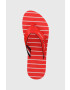 Tommy Hilfiger Žabky TOMMY ESSENTIAL ROPE SANDAL dámske červená farba na plochom podpätku FW0FW07142 - Pepit.sk