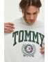 Tommy Jeans Bavlnená mikina pánska čierna farba s kapucňou s potlačou - Pepit.sk