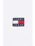 Tommy Jeans Bavlnená mikina dámska béžová farba s kapucňou s nášivkou - Pepit.sk