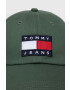 Tommy Jeans Bavlnená šiltovka biela farba s nášivkou - Pepit.sk