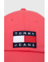 Tommy Jeans Bavlnená šiltovka ružová farba s nášivkou - Pepit.sk