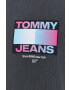 Tommy Jeans Bavlnené tričko pánsky šedá farba s potlačou - Pepit.sk