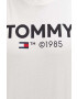 Tommy Jeans Bavlnené tričko pánsky béžová farba s potlačou - Pepit.sk