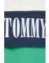 Tommy Jeans Bunda dámska šedá farba zimná oversize - Pepit.sk