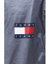 Tommy Jeans Bunda pánska šedá farba zimná oversize - Pepit.sk