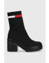 Tommy Jeans Členkové topánky Water Resistent Knitted Boot - Pepit.sk