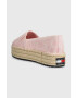 Tommy Jeans Espadrilky LOGOMANIA ESPADRILLE béžová farba na platforme EN0EN02079 - Pepit.sk