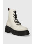 Tommy Jeans Kožené workery TJW LACE UP BOOT CHUNKY dámske béžová farba na platforme EN0EN02404 - Pepit.sk