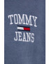 Tommy Jeans Mikina dámska fialová farba s nášivkou - Pepit.sk