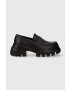 Tommy Jeans Mokasíny TJW CHUNKY LOAFER dámske čierna farba na platforme EN0EN02504 - Pepit.sk