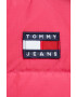 Tommy Jeans Páperová bunda dámska ružová farba zimná - Pepit.sk