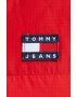 Tommy Jeans Prešívaná bunda dámska zelená farba zimná - Pepit.sk