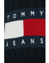 Tommy Jeans Sveter dámsky čierna farba - Pepit.sk