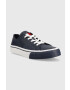 Tommy Jeans Tenisky Leather Vulc Tjm Ess pánske tmavomodrá farba - Pepit.sk