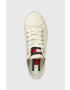 Tommy Jeans Tenisky LOW CUT TJ SNEAKER dámske béžová farba EN0EN02228 - Pepit.sk