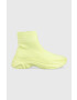 Tommy Jeans Tenisky SOCK BOOT MONOCOLOR zelená farba - Pepit.sk