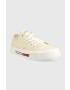 Tommy Jeans Tenisky TJW LOW CUT CANVAS dámske žltá farba EN0EN02359 - Pepit.sk