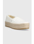 Toms Espadrilky Valencia biela farba na platforme 10019820 - Pepit.sk