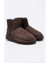 Ugg Členkové topánky Classic Ultra Mini dámske hnedá farba na plochom podpätku zateplené 1016222.CHO - Pepit.sk