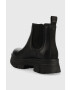 Ugg Kožené topánky chelsea W Ashton Chelsea dámske čierna farba na platforme 1133894.BLK - Pepit.sk