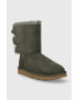 Ugg Semišové snehule Bailey Bow II zelená farba 1016225 - Pepit.sk