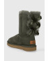 Ugg Semišové snehule Bailey Bow II zelená farba 1016225 - Pepit.sk