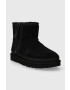 Ugg Semišové snehule Classic Mini Zipper Tape Logo Ultra čierna farba 1144034 - Pepit.sk