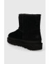 Ugg Semišové snehule Classic Mini Zipper Tape Logo Ultra čierna farba 1144034 - Pepit.sk