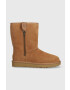 Ugg Semišové snehule Classic Short Bailey Zip hnedá farba 1144043 - Pepit.sk