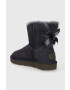 Ugg Semišové snehule Mini Bailey Bow II tmavomodrá farba 1016501 - Pepit.sk