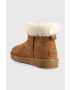 Ugg Semišové snehule W Classic Mini Heritage Fluff hnedá farba - Pepit.sk