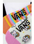 Vans Detské ponožky RAINBOW RIDER CANOODLE White/Black 3-pak - Pepit.sk