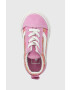 Vans Detské tenisky TD Old Skool Elastic Lace ROSE DKBLU fialová farba - Pepit.sk