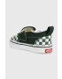 Vans Detské tenisky TD Slip-On V zelená farba - Pepit.sk