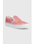 Vans Detské tenisky UY Classic Slip On CTHR CHBD TRDWN oranžová farba - Pepit.sk