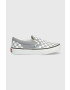 Vans Detské tenisky UY Classic Slip On CTHR CHBD TRDWN šedá farba - Pepit.sk