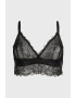 Karl Lagerfeld Čipkovaná bralette podprsenka Karl Lagerdeld čierna - Pepit.sk