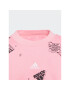 adidas Mikina Brand Love Allover Print IA1576 Ružová Loose Fit - Pepit.sk