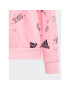 adidas Mikina Brand Love Allover Print IA1576 Ružová Loose Fit - Pepit.sk