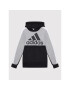 adidas Mikina Colorblock Fleece HC5658 Čierna Regular Fit - Pepit.sk