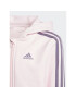 adidas Mikina Essentials 3-Stripes Zip IJ6353 Ružová Regular Fit - Pepit.sk