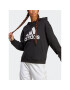 adidas Mikina Essentials Big Logo Oversized French Terry Hoodie HR4934 Čierna Loose Fit - Pepit.sk