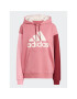 adidas Mikina Essentials Big Logo Oversized French Terry Hoodie IC9869 Ružová Loose Fit - Pepit.sk