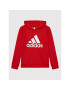 adidas Mikina Essentials GN4037 Červená Regular Fit - Pepit.sk